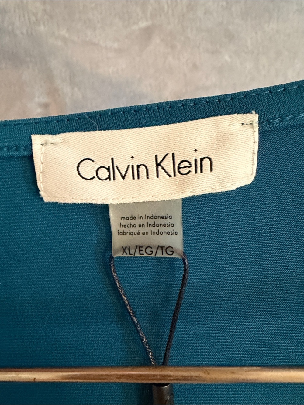 Calvin Klein Teal Cowl Neck Sleeveless Camisole - Picture 3 of 5